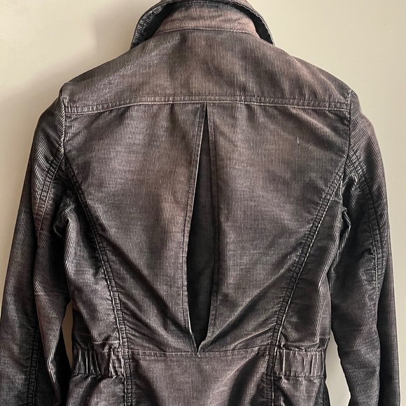 Diesel Black Brown Corduroy Double Breasted Short Jacket Vintage Pristine - Picture 7 of 13